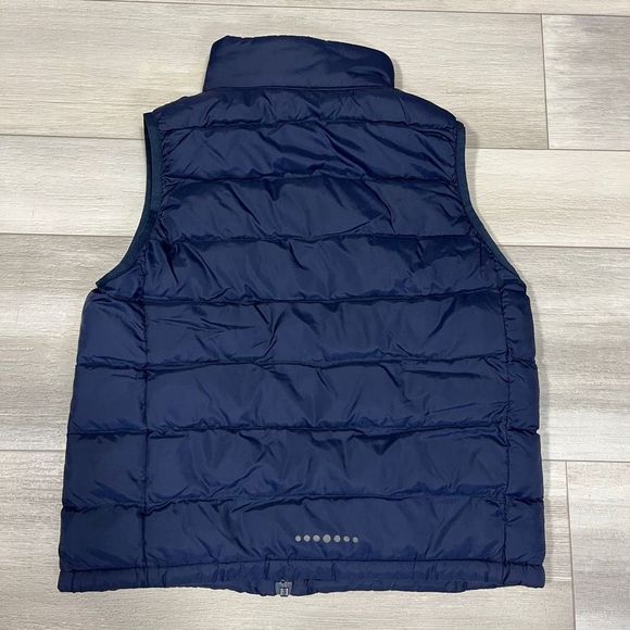UNIQLO Boys Puff Vest SZ 9-10 Navy Blue PUFFTECH Washable Vest Warm Padded - Picture 3 of 6